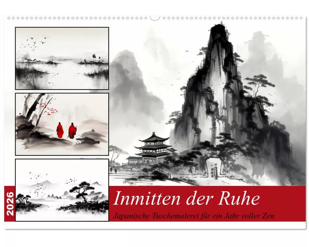 Inmitten der Ruhe (Wandkalender 2026 DIN A2 quer), CALVENDO Monatskalender