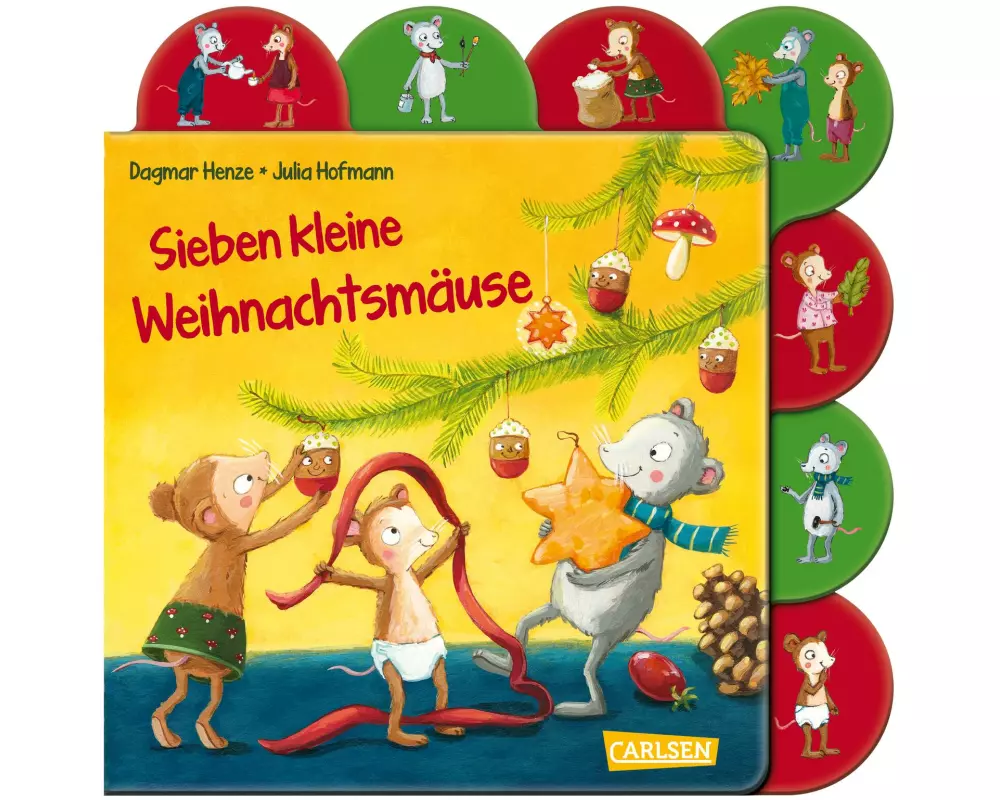 Sieben kleine Weihnachtsmäuse