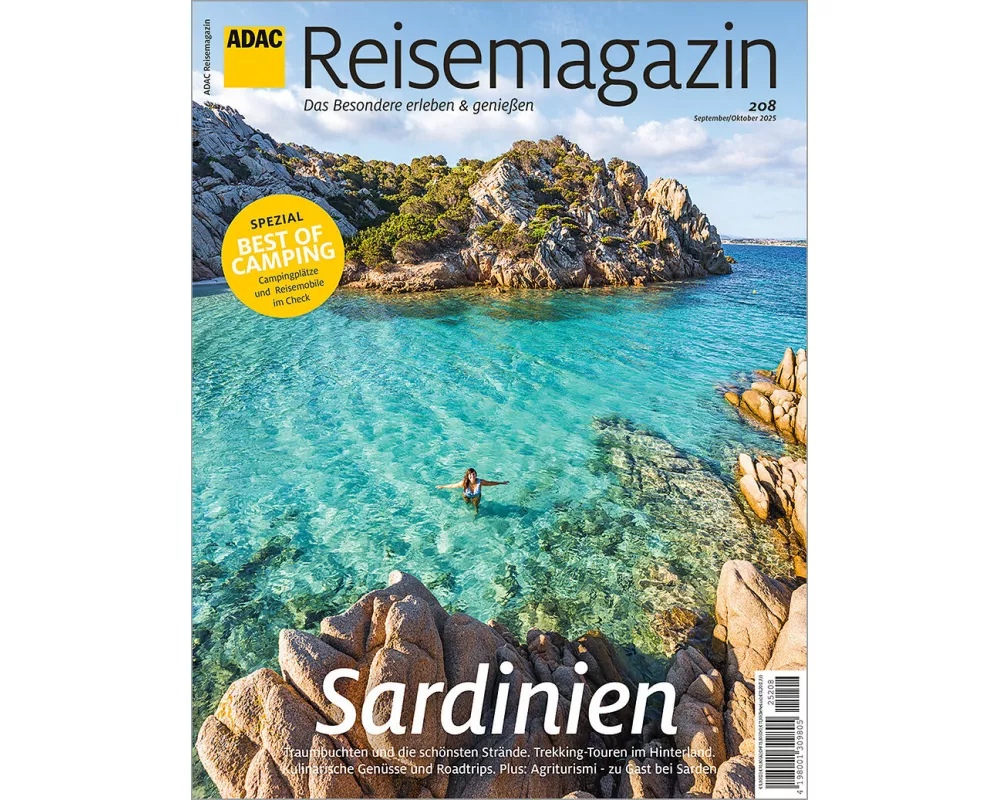 ADAC Reisemagazin mit Titelthema Sardinien