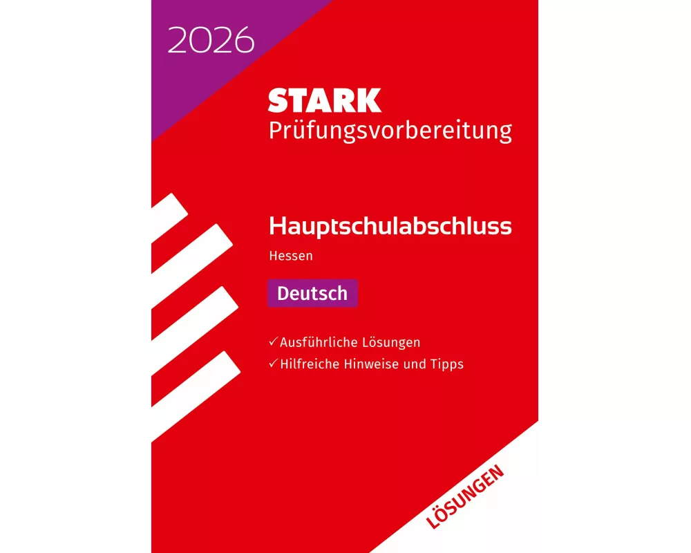 STARK Lösungen zu Deutsch - Hauptschulabschluss 2026 Hessen - Prüfungsvorbereitung
