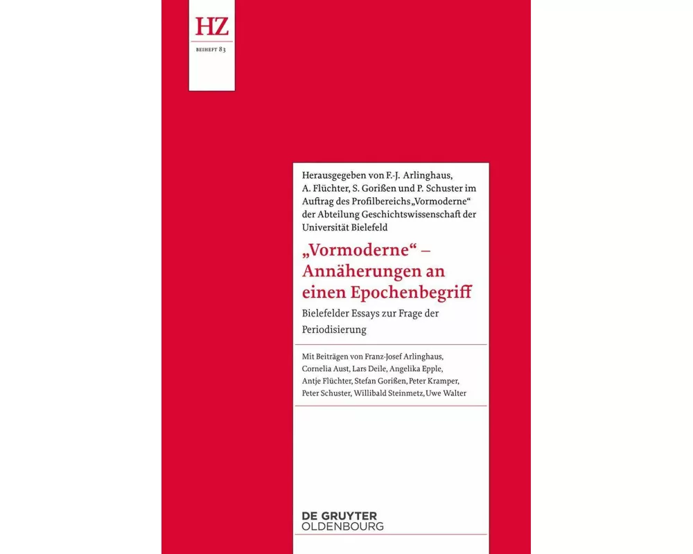 'Vormoderne' - Annäherungen an einen Epochenbegriff