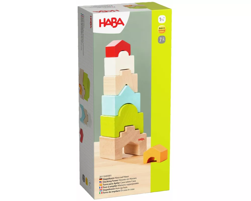 Stapelturm Haus auf Haus