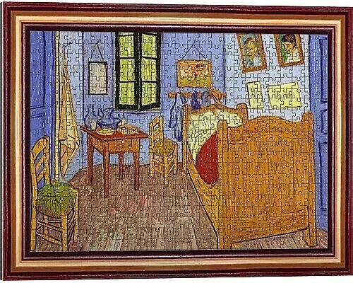 Kunstrahmen Puzzle 500 - Van Goghs Zimmer in Arles, Vincent van Gogh