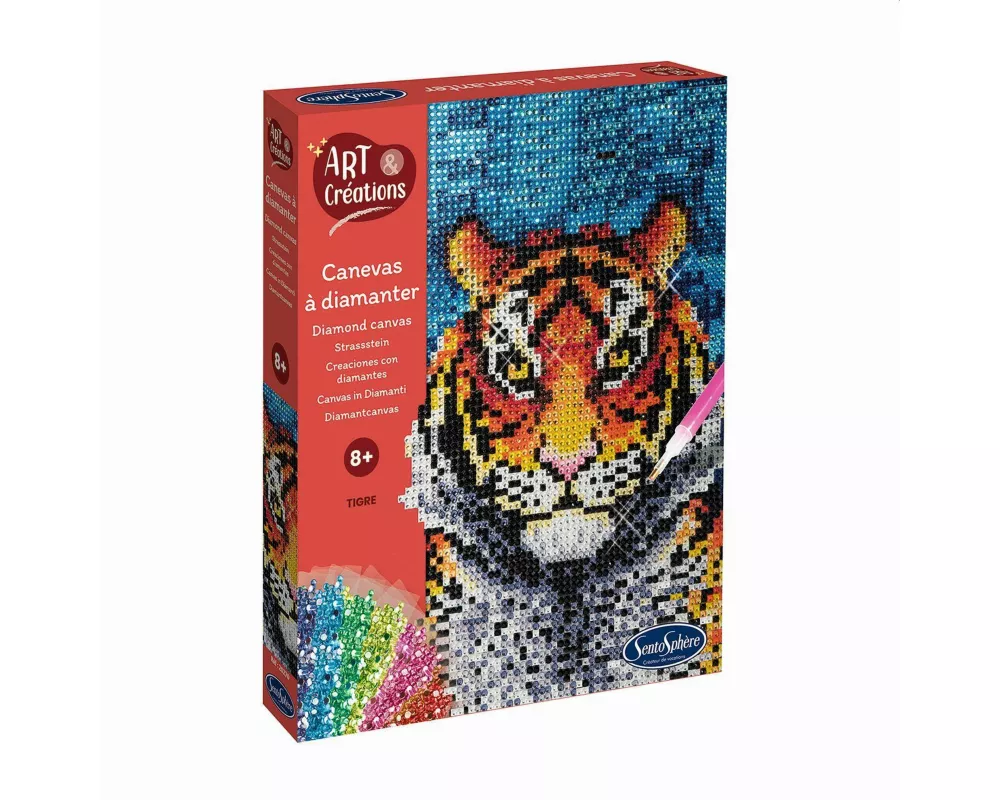 SENTOSPHERE - Strasssteinbild Tiger