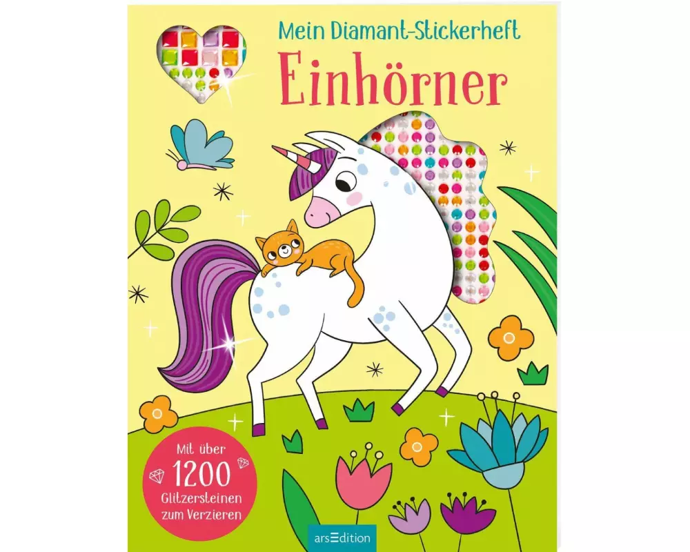Mein Diamant-Stickerheft – Einhörner