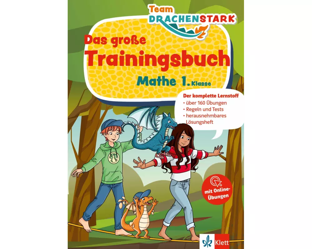 Klett Team Drachenstark: Das große Trainingsbuch Mathe 1. Klasse