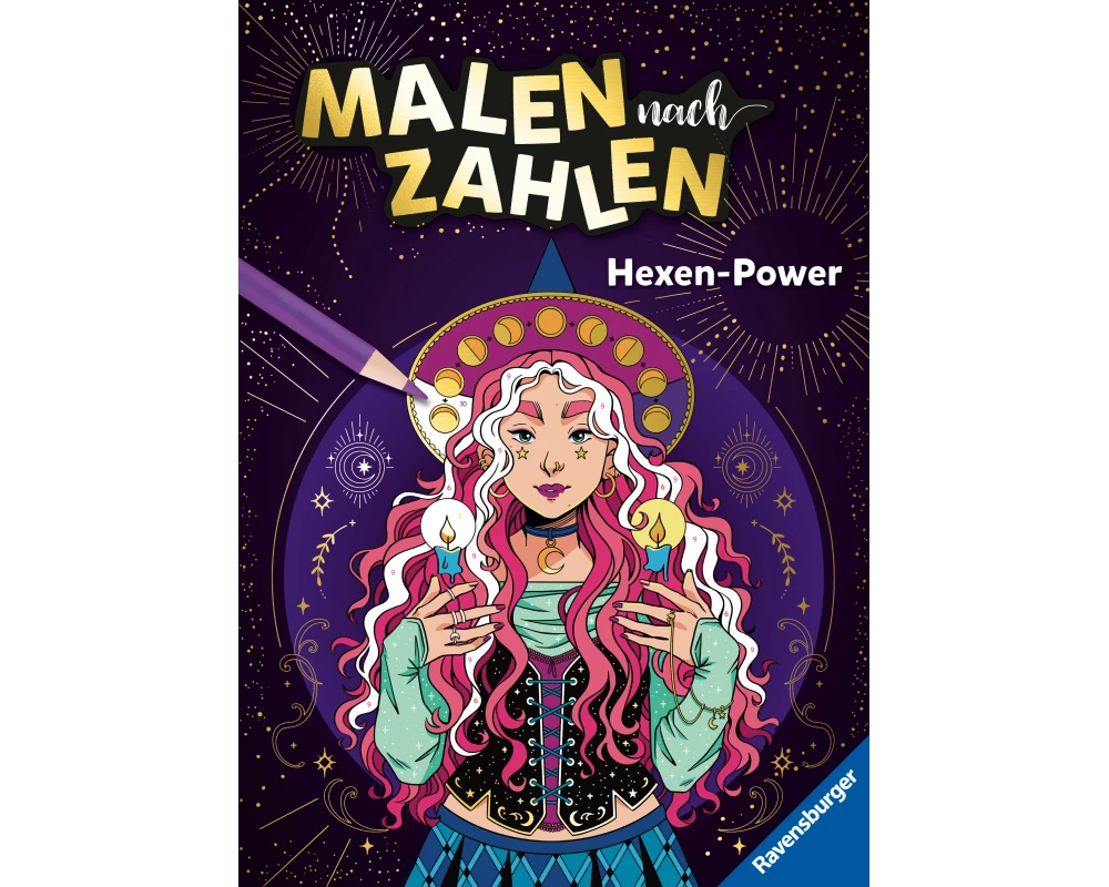 Malen nach Zahlen - Hexen-Power