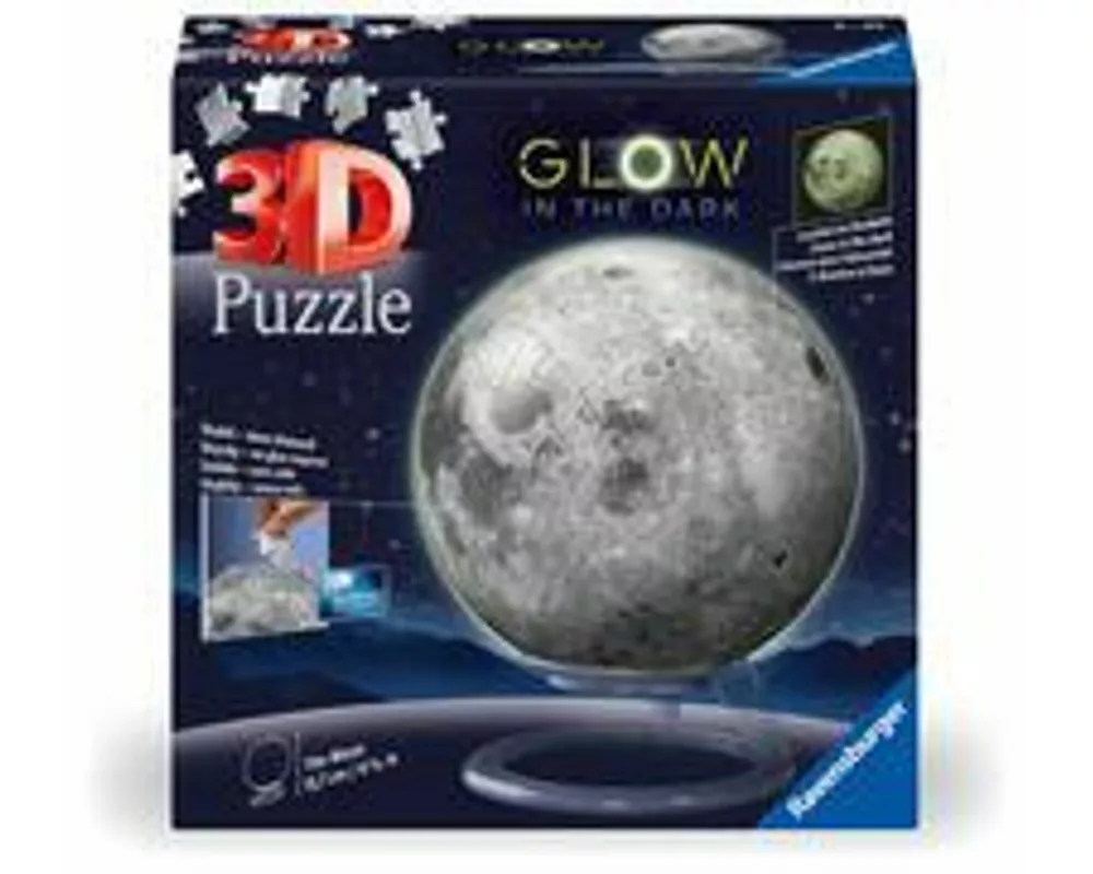 3D Puzzle-Ball Der Mond - Glow-in-the-Dark