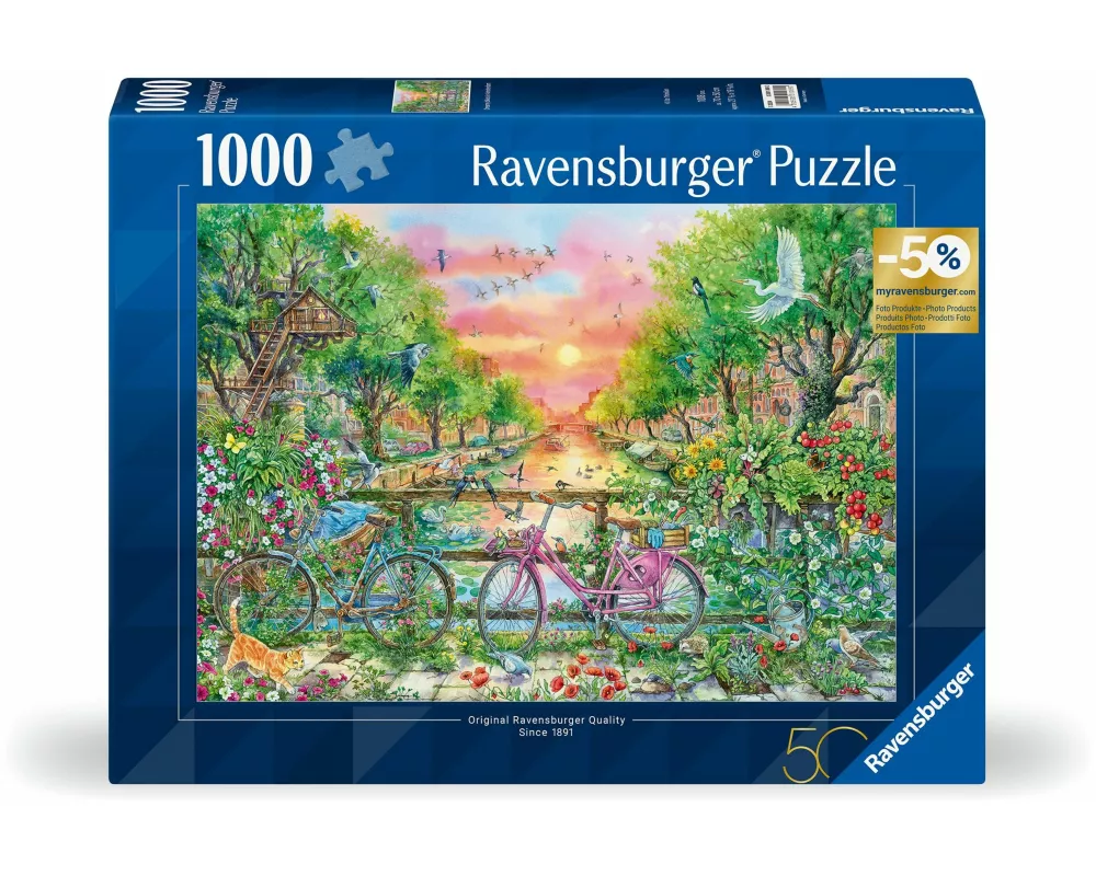 Erwachsenenpuzzle 1000 Teile - Verträumte Fahrräder in Amsterdam