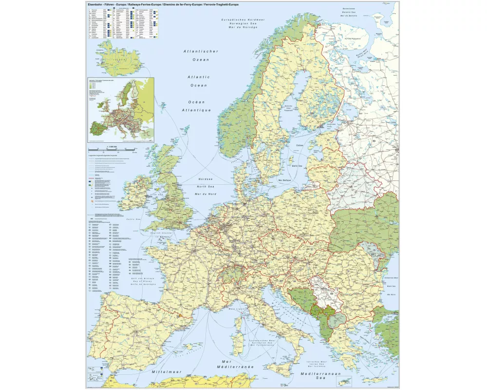 Europa-Eisenbahn-Fähren