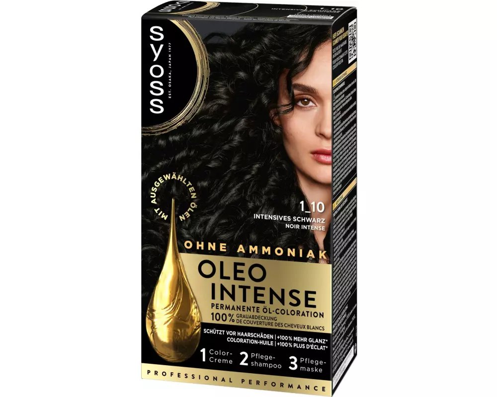 Syoss oleo intense Haarcoloration Oleo Intense 1-10 Intensives Schwarz