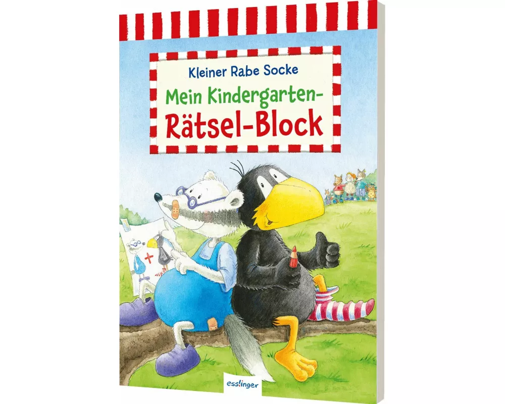 Der kleine Rabe Socke: Mein Kindergarten-Rätsel-Block