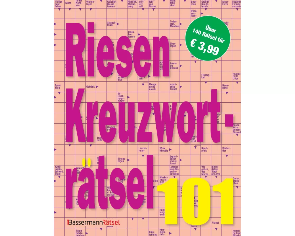 Riesen-Kreuzworträtsel 101 (5 Exemplare à 3,99 €)