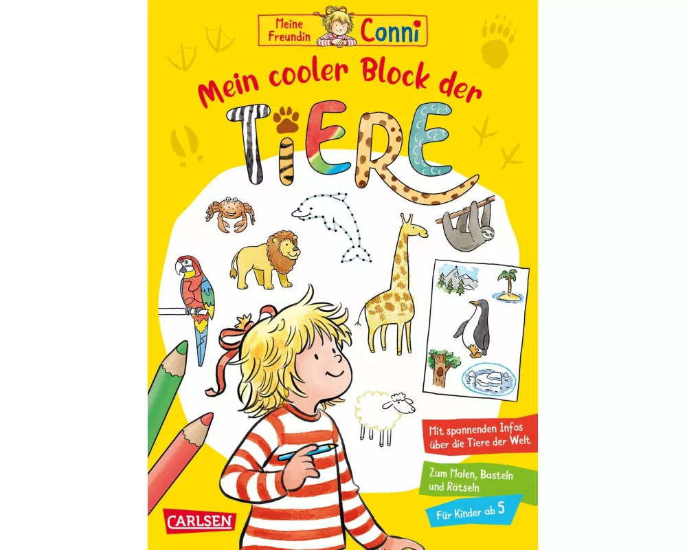 Conni Gelbe Reihe (Beschäftigungsbuch): Mein cooler Block der Tiere
