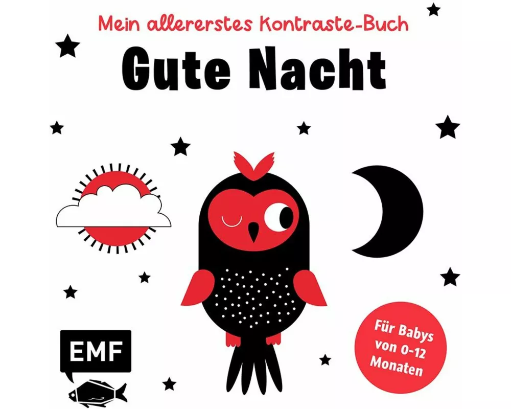 Mein allererstes Kontraste-Buch: Gute Nacht – für Babys von 0–12 Monaten
