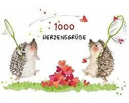 Postkarte / 1000 Herzensgrüße (Igel) / Quer