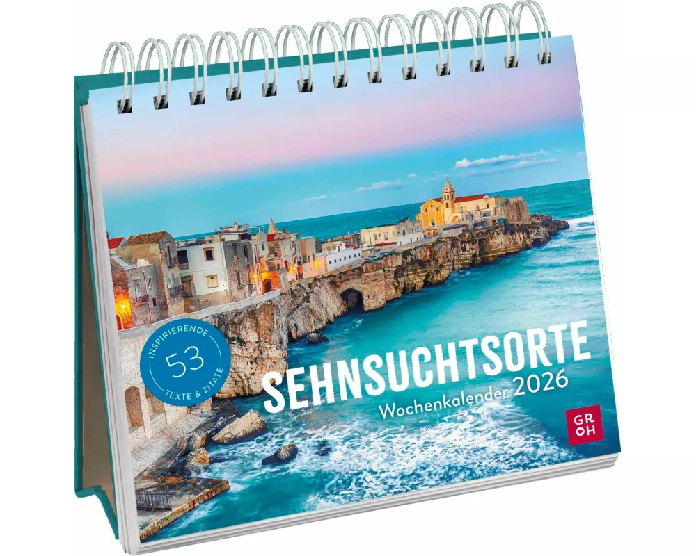 Wochenkalender 2026: Sehnsuchtsorte