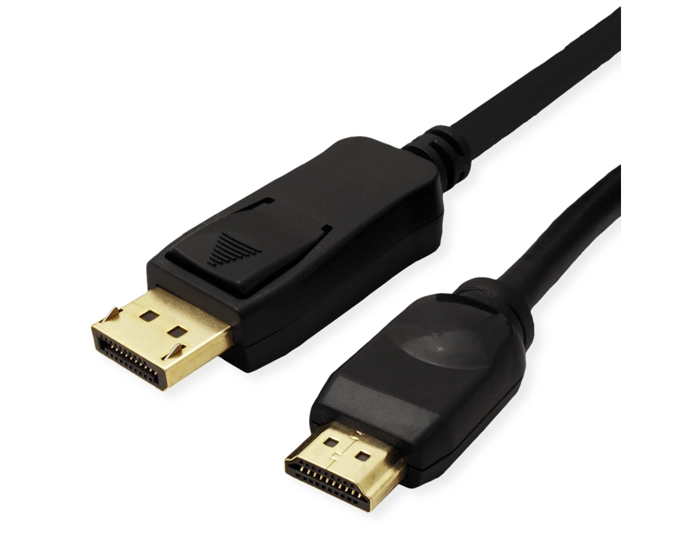 VALUE DisplayPort Kabel DP - UHDTV, ST/ST, schwarz, 1 m