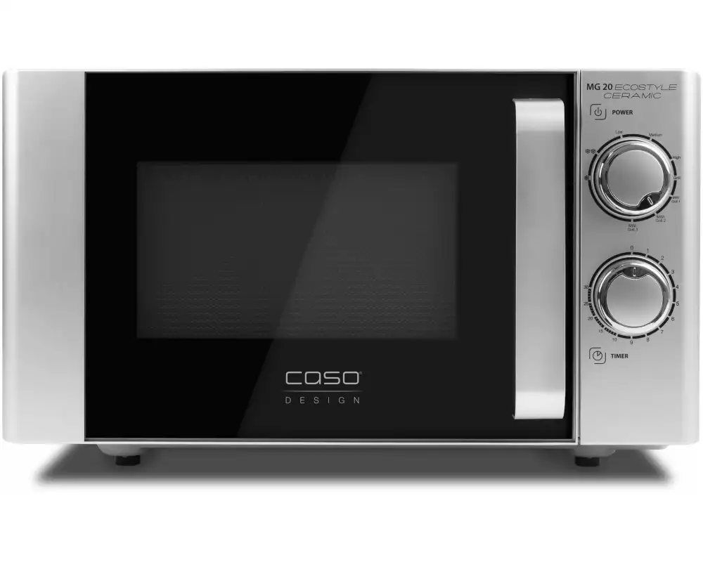 Caso Mikrowelle MG 20 Ecostyle Ceramic Schwarz/Silber