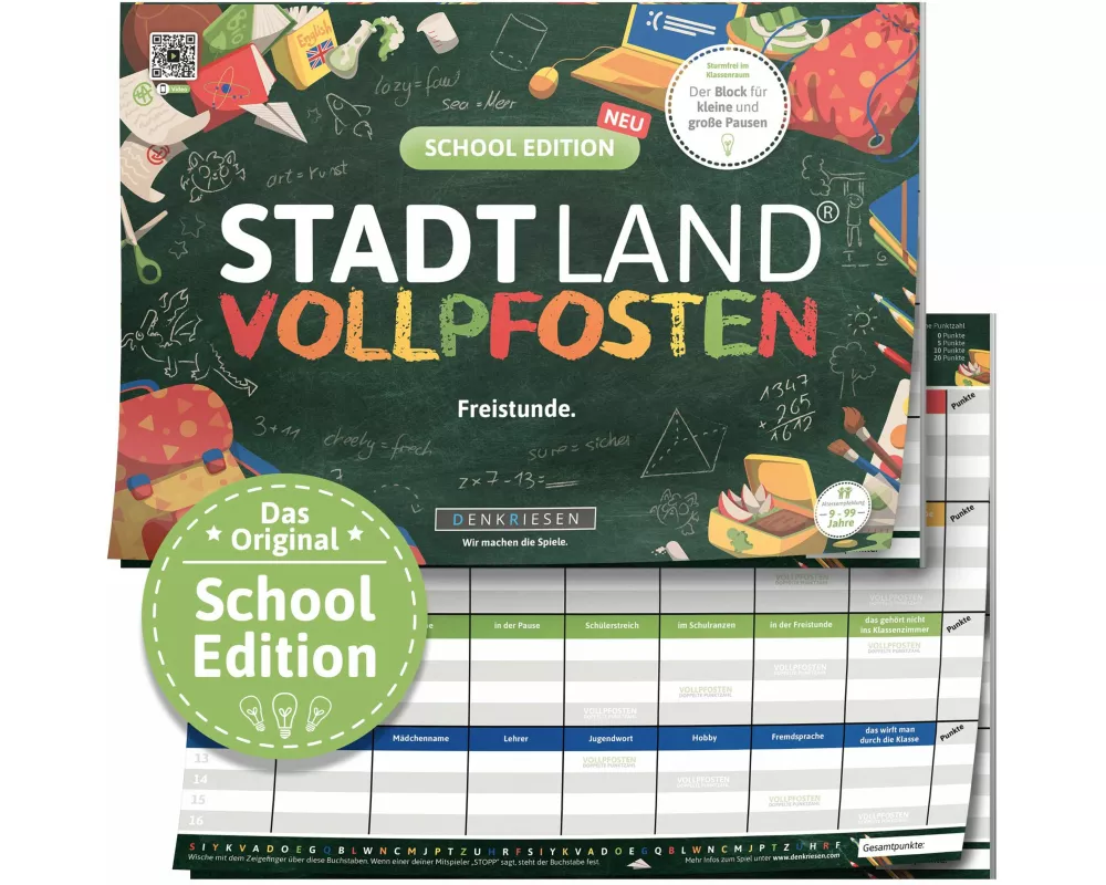 DENKRIESEN - STADT LAND VOLLPFOSTEN - SCHOOL EDITION - "Freistunde." - A4