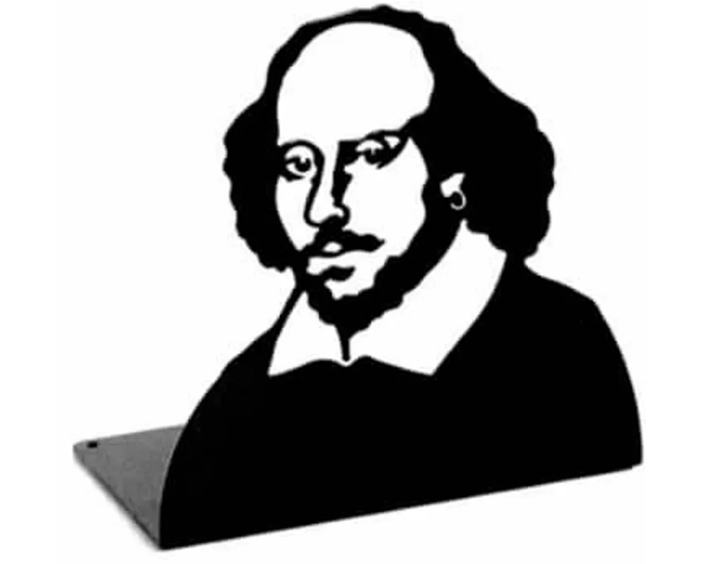 William Shakespeare. Buchstütze