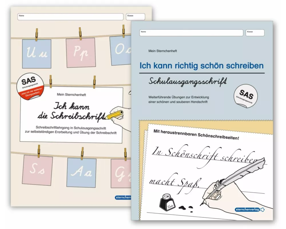 Ich kann die Schreibschrift und Ich kann richtig schön schreiben - Ausgabe Schulausgangsschrift - 2 Hefte