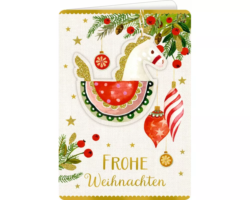 Weihnachtskarte mit Anhänger