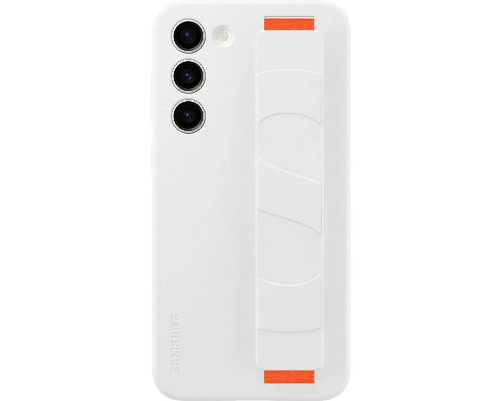 Samsung Back Cover Silicone Grip Galaxy S23+ Weiss