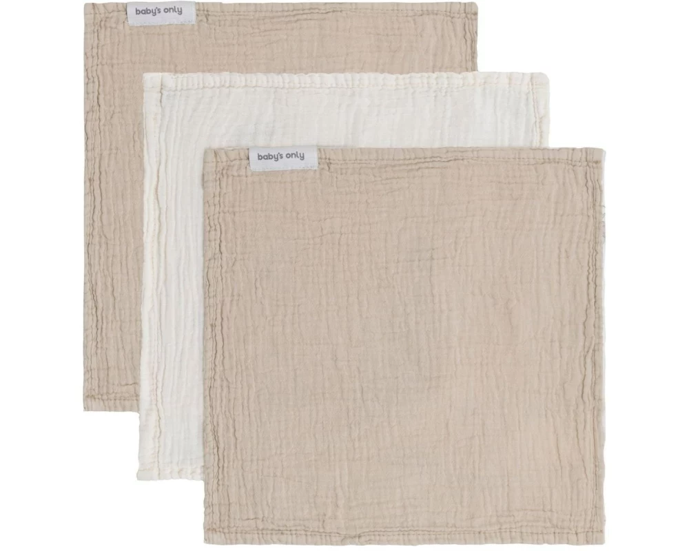baby's only Mundtuch Tender Beige, 30 cm x 30 cm