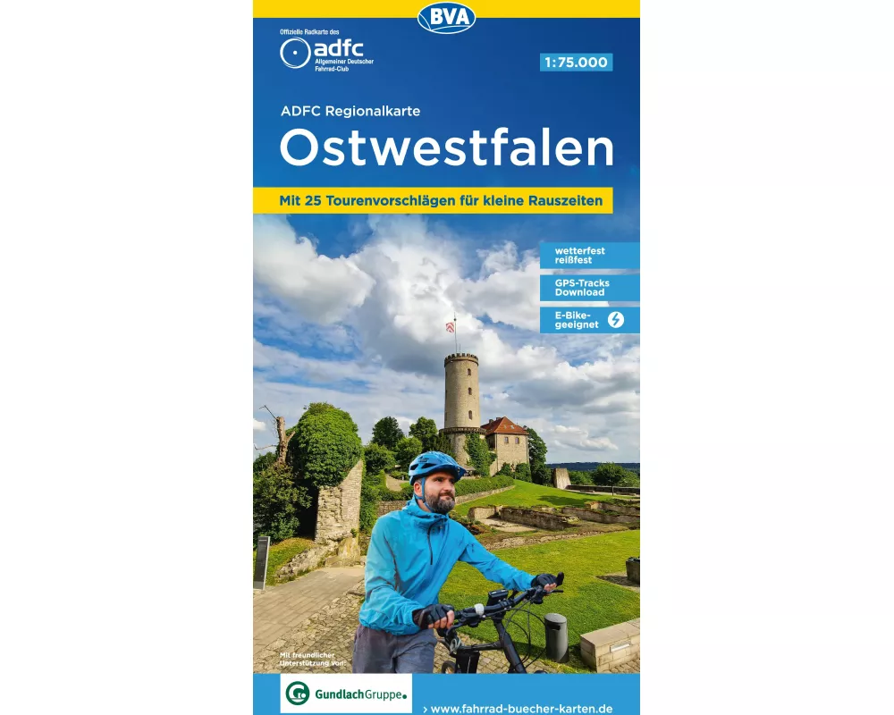 BVA ADFC Regionalkarte Ostwestfalen 1:75.000