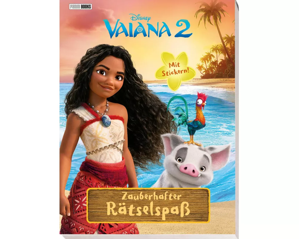 Disney Vaiana 2: Zauberhafter Rätselspaß – Mit Stickern!