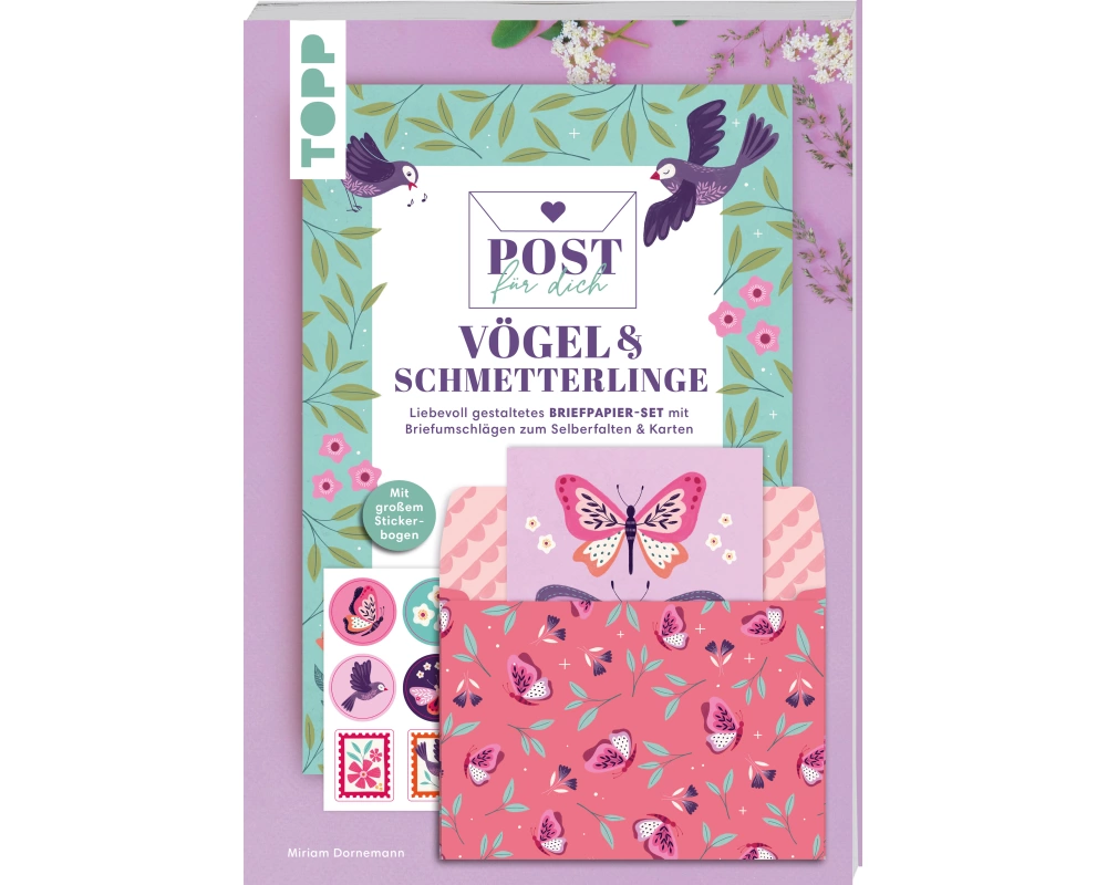 Post für dich. Vögel & Schmetterlinge