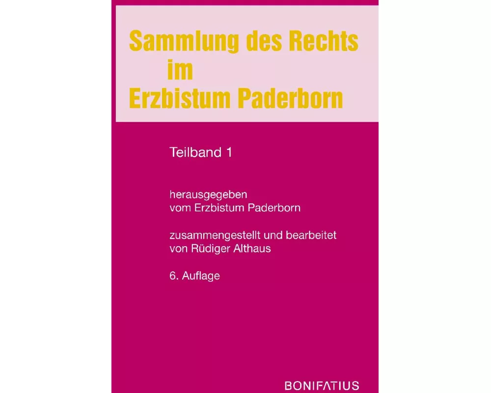 Sammlung des Rechts im Erzbistum Paderborn