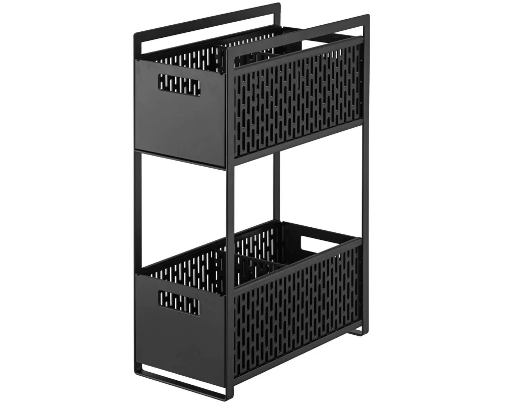 Yamazaki Aufbewahrungskorb Tower Schwarz