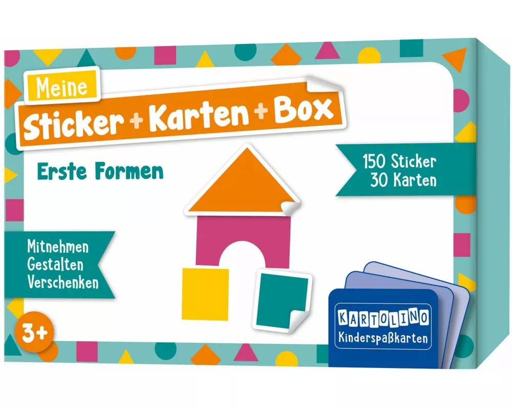Meine Sticker + Karten + Box - Erste Formen