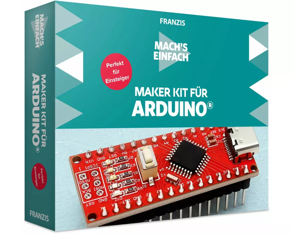 FRANZIS 67193 - Mach`s einfach - Maker Kit für Arduino Perfekt für Einsteiger