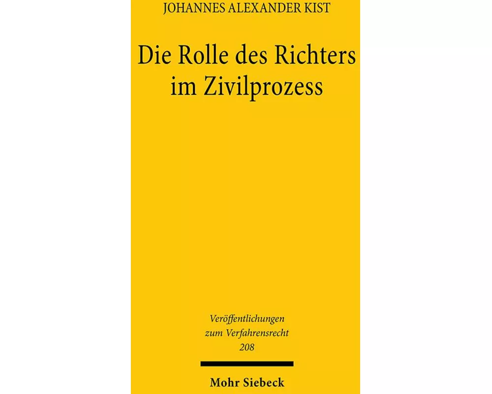 Die Rolle des Richters im Zivilprozess