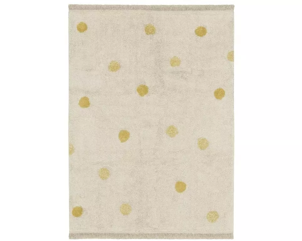 Lorena Canals Dekoteppich Hippy Dots Honey 160 x 120 cm