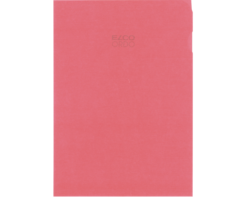 ELCO Sichtmappe Ordo A4 29490.94 transparent, rot 100 Stück