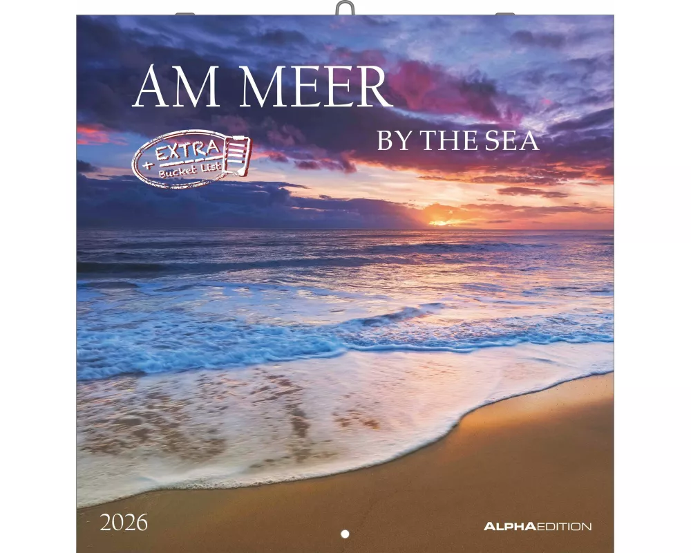 Alpha Edition - Am Meer 2026 Broschürenkalender, 30x30cm, Wandkalender mit Platz für Notizen und Termine, Bilder rund ums Meer, Monatsübersicht und Fe