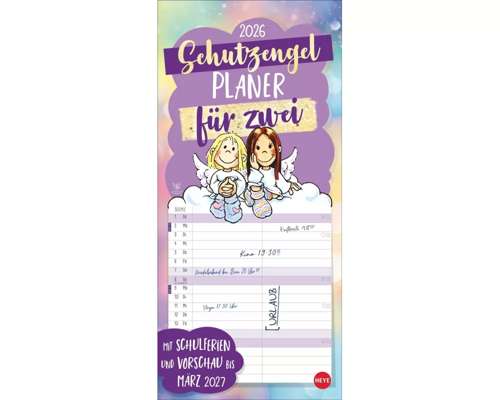 Schutzengel Planer für zwei 2026