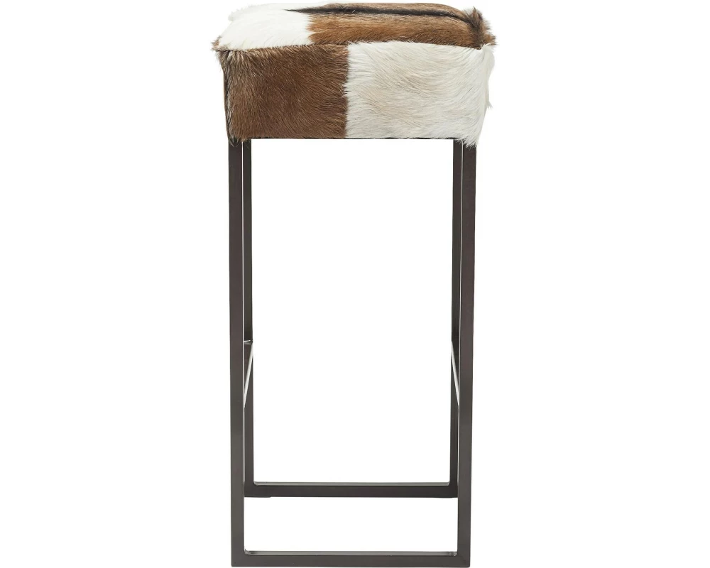 Kare Barhocker Country Life 35 x 74 cm, Braun/Schwarz/Weiss