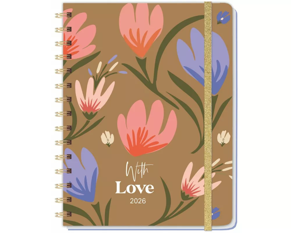 Love Spiral-Kalenderbuch A5 2026