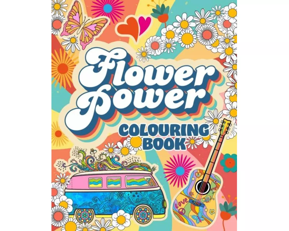 Flower Power Colouring Book