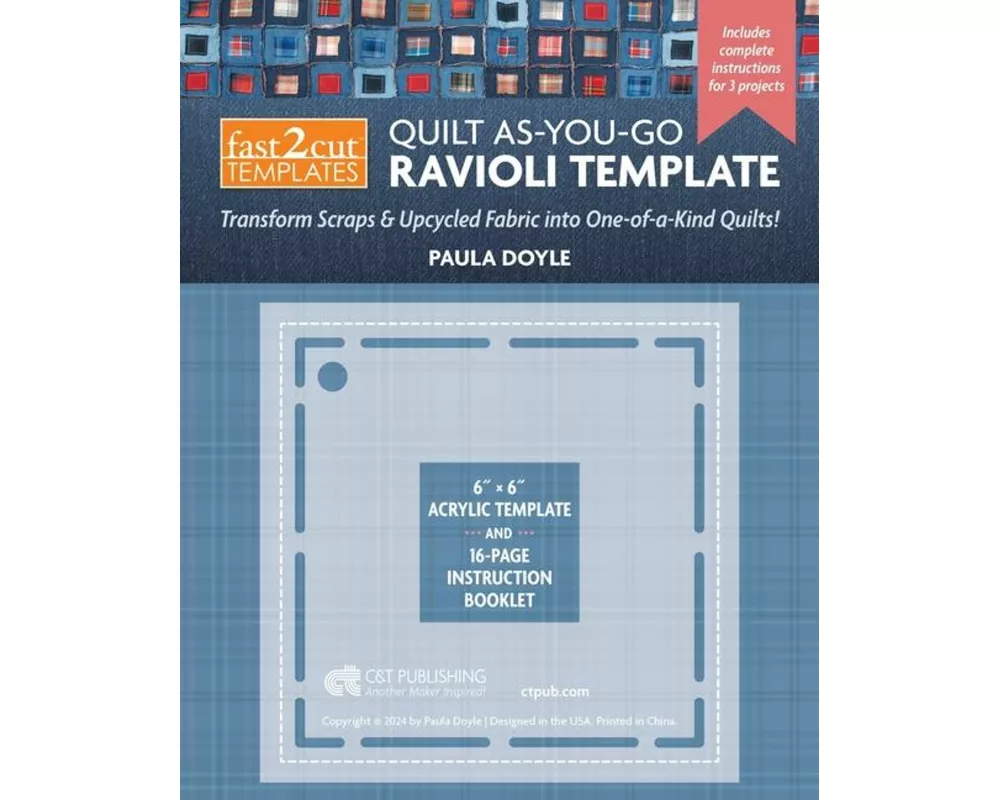 fast2cut Quilt As-You-Go Ravioli Template