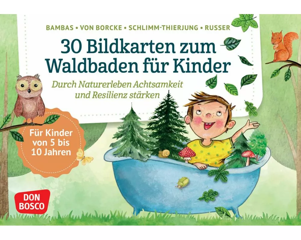 30 Bildkarten zum Waldbaden für Kinder
