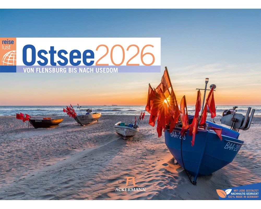 Ostsee ReiseLust Kalender 2026 | von Flensburg bis nach Usedom