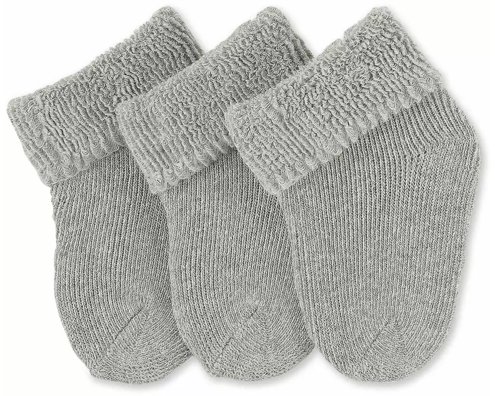 Sterntaler Socken 3er Set Silbergrau Gr. 50/56