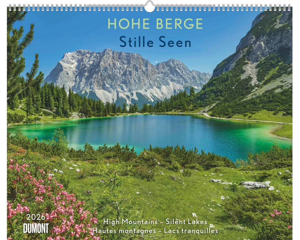 DUMONT - Hohe Berge – Stille Seen 2026 – Wandkalender 52 x 43 cm, Landschaftskalender mit 12 Naturmotiven für Berg- und Naturliebhaber