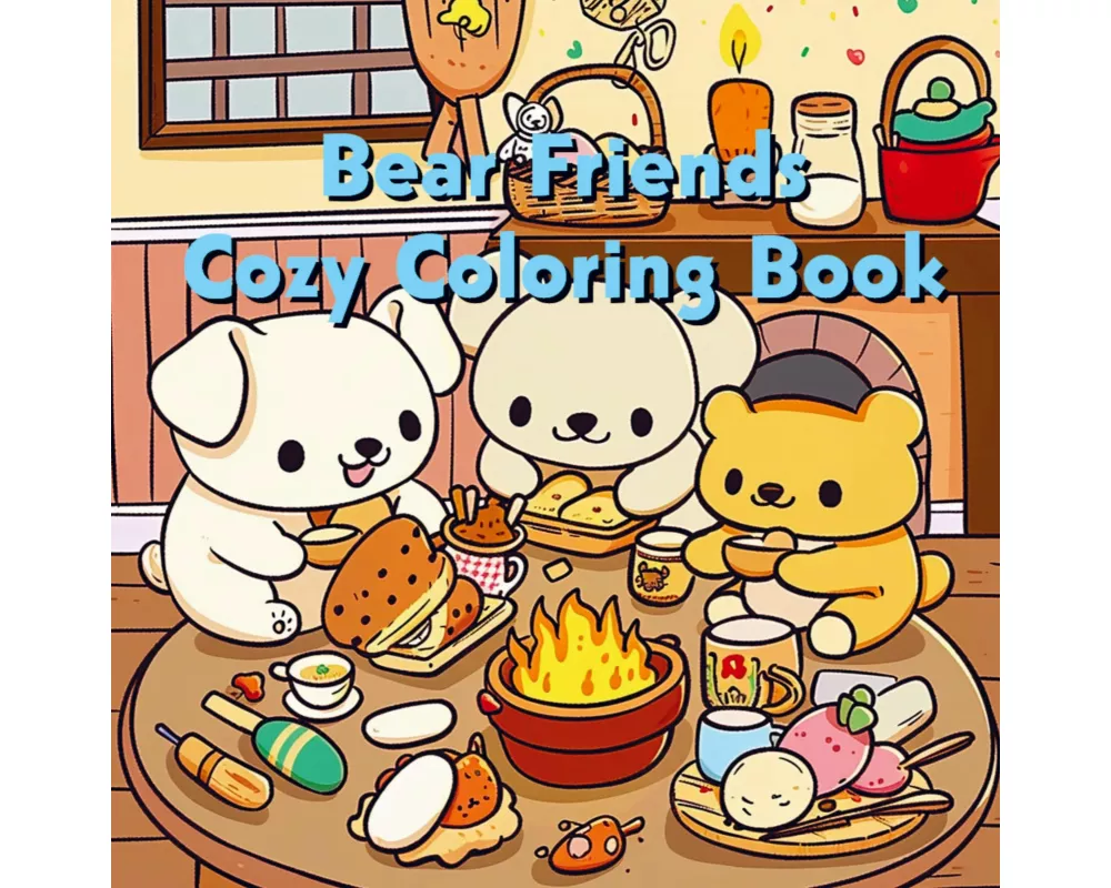 Bear Friends - Cozy Coloring Book